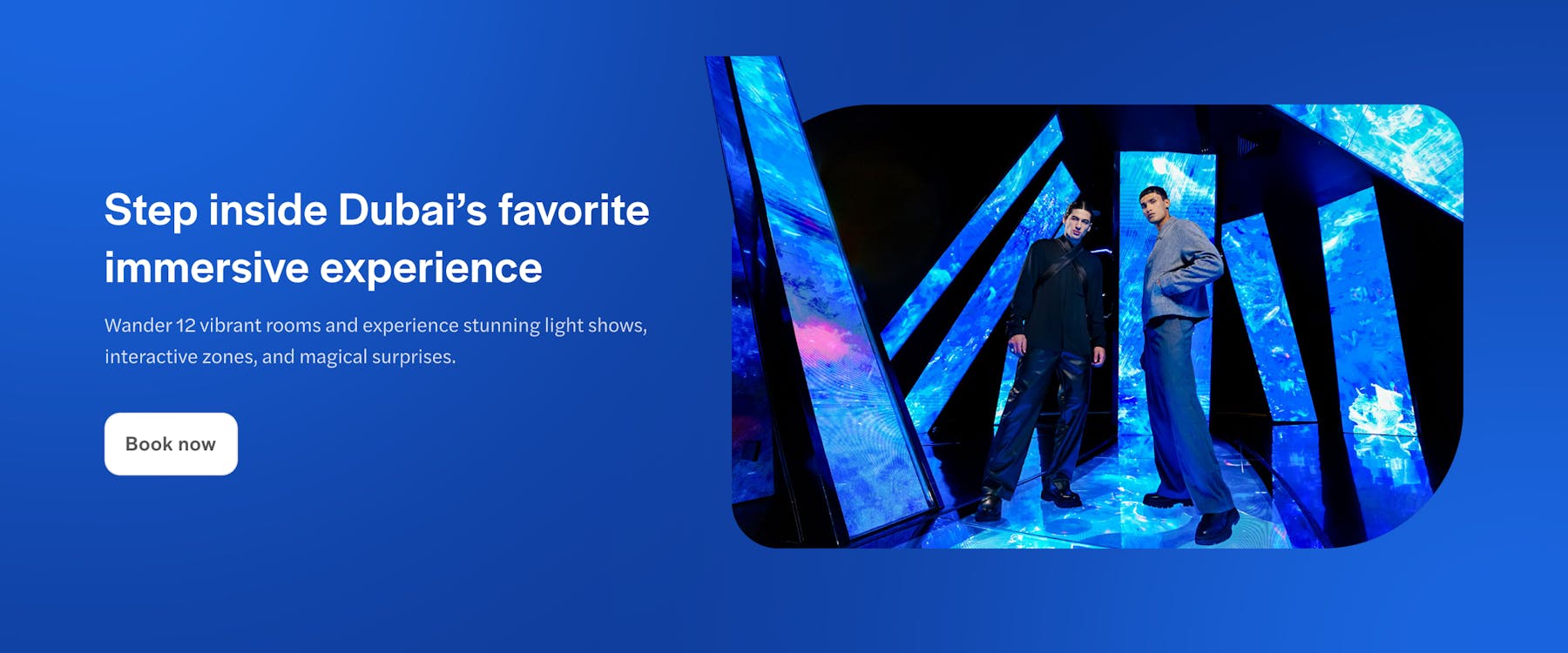 Dubai Aya Universe immersive light show experience.